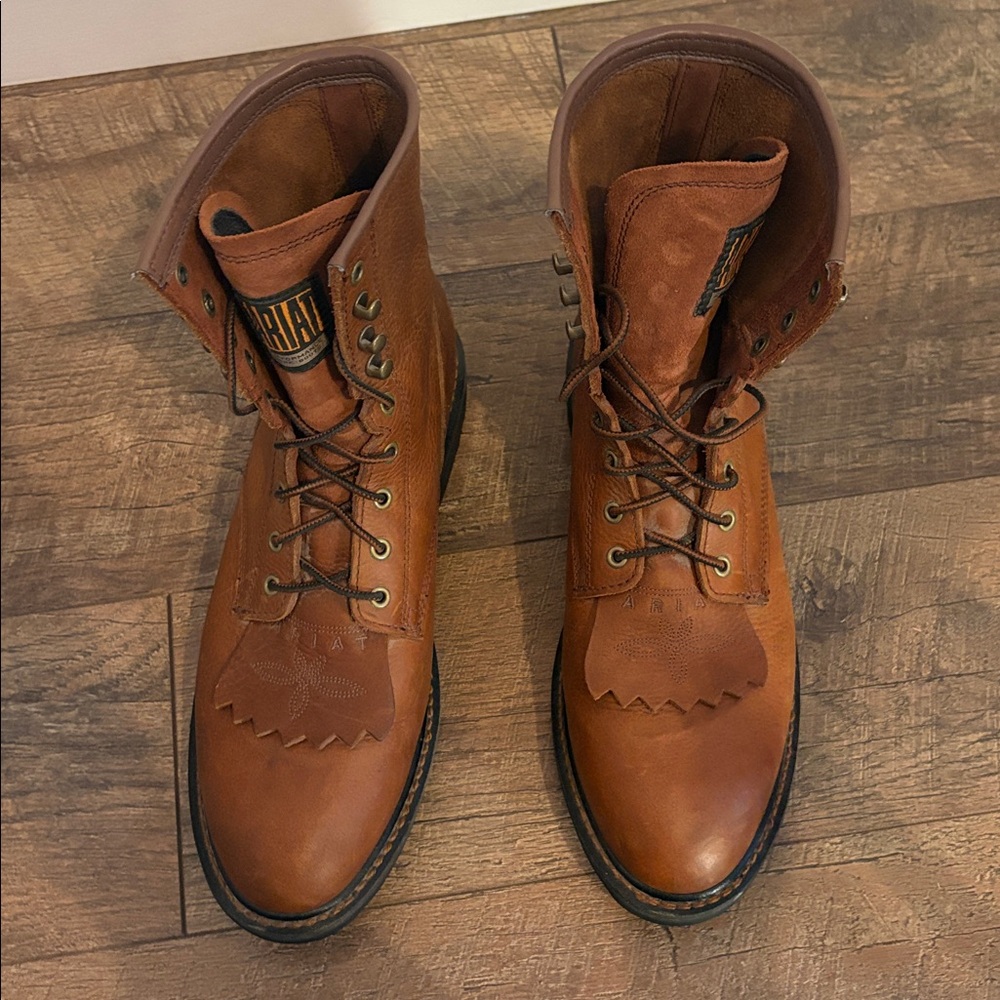 ARIAT MEN'S CASCADE 8" LACE-UP WORK BOOTS - SOFT TOE